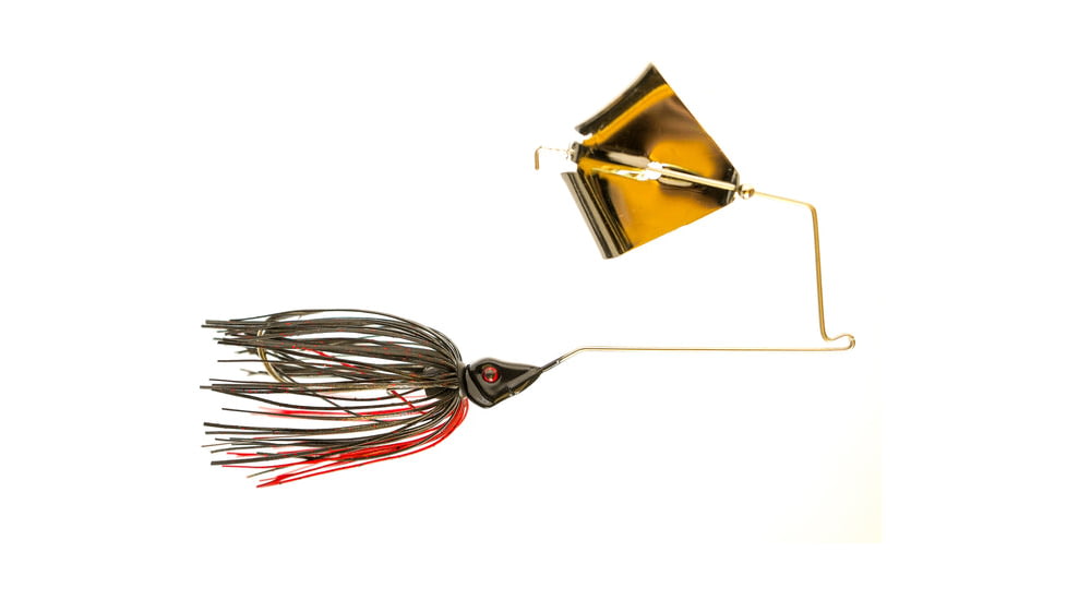 Epic Baits Buzz Bait Burner, Gold Blade, Diablo, 3/8 oz, BBBNR38BLKBLAGB024
