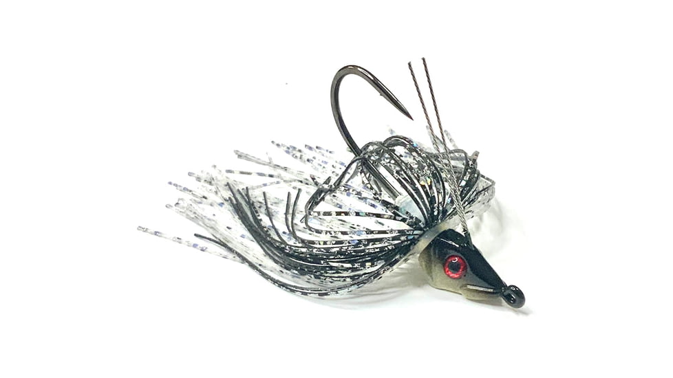 Epic Baits Tournament Grade Swim Jig, SJTG, Black Back Shad, 1/4 oz, SJTG14BLKB003