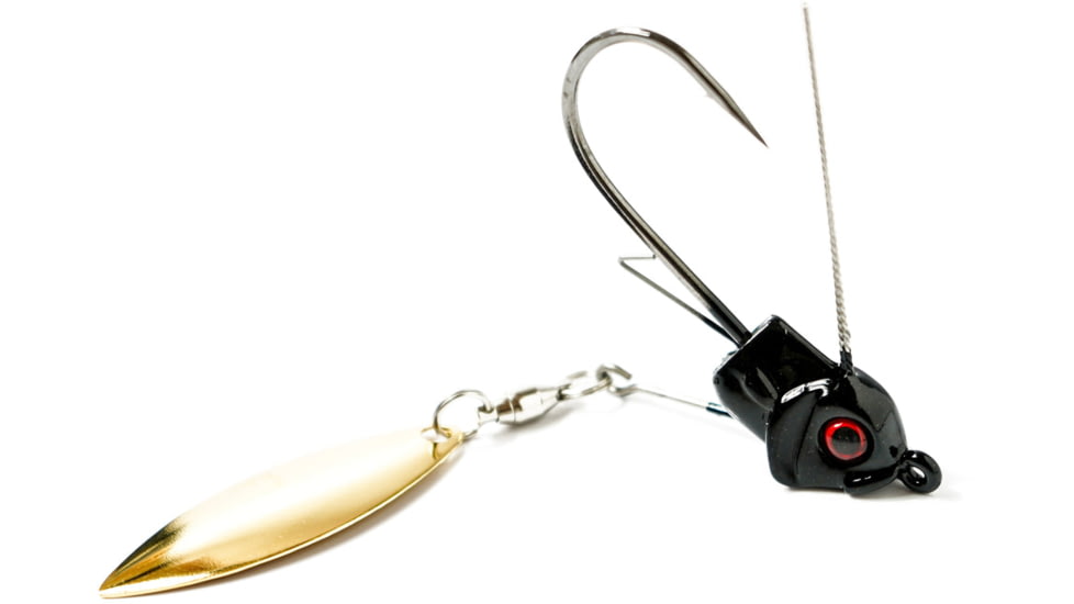 Epic Baits Under Spin Jig, GW, Black, 1/4 oz, US14BLKGW3