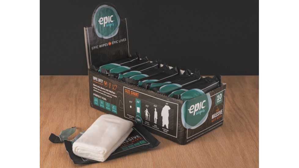 Epic Wipes The Massive Wet Wipe, 10-Pack 862626000211