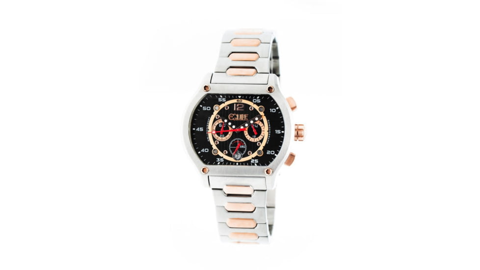 Equipe E701 Dash Watches - Mens - 48mm Case, Quartz Movement, Silver/Rose Gold, One Size, EQUE701