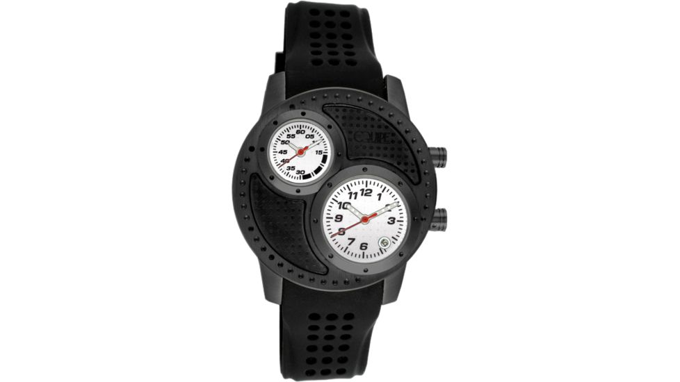 Equipe Q101 Octane Watches - Men's - 47mm Case, Quartz, Black/White, One Size, EQUQ104