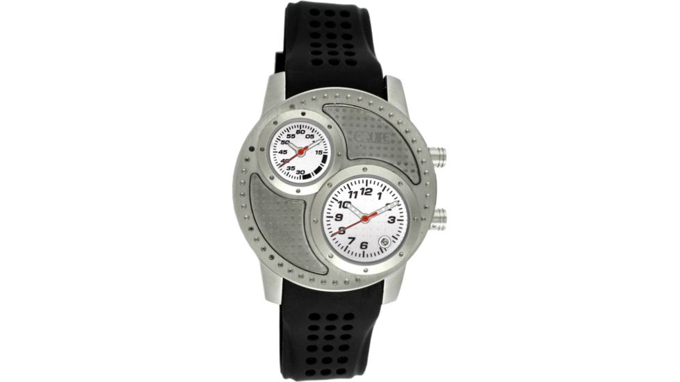 Equipe Q101 Octane Watches - Men's - 47mm Case, Quartz, Black/Silver, One Size, EQUQ105