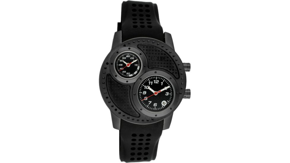Equipe Q107 Octane Mens Watch - Black Strap, Black Case, Black Dials
