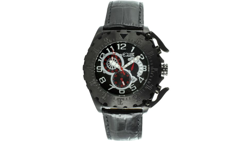 Equipe Q301 Paddle Watches - Men's - Timer, Date, and Weekday Subdials, Quartz, Black, One Size, EQUQ308