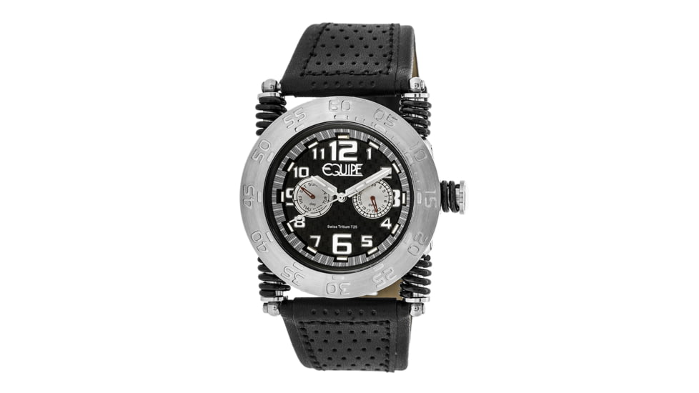 Equipe Tritium Coil Watches - Men's, Silver/Black, One Size, EQUET108