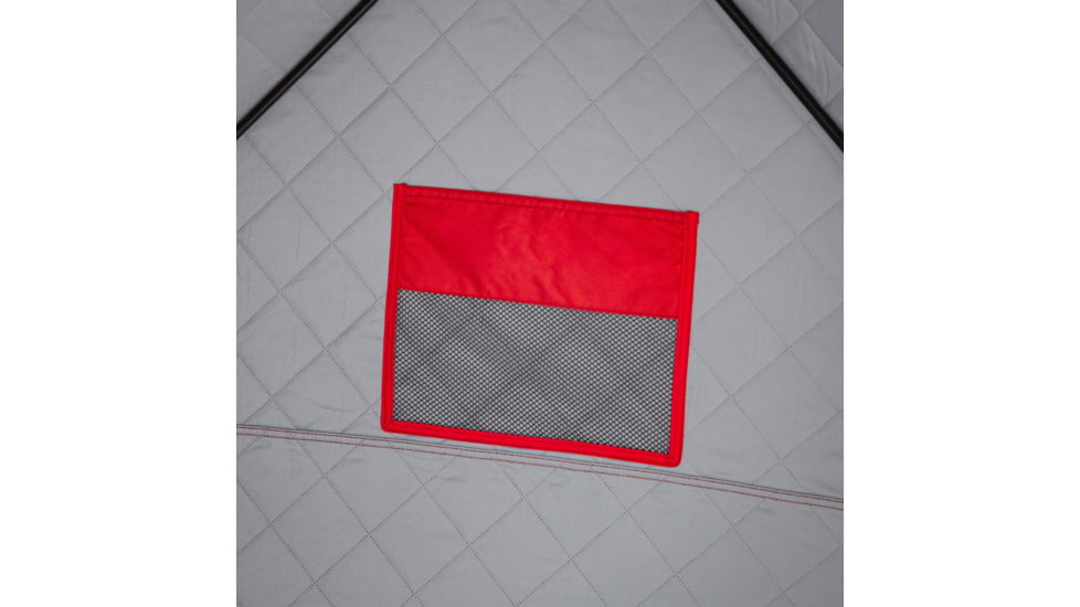 Eskimo 3HD, Pop-Up Portable Shelter, No-Trip Door, Red/Black, 3-Person, 46075