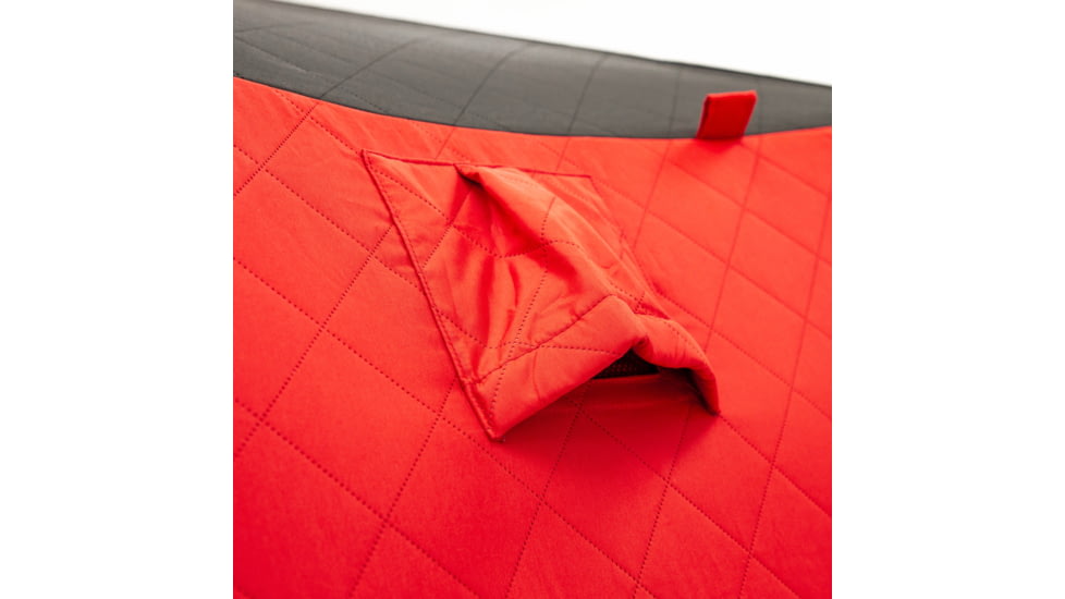 Eskimo 6HD, Pop-Up Portable Shelter, No-Trip Door, Red/Black, 6-Person, 46076