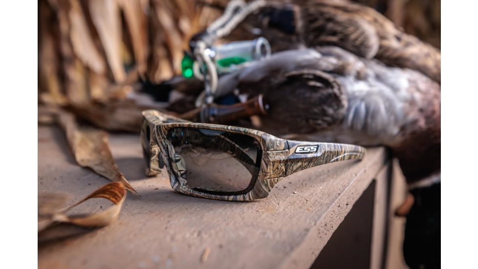 ESS 40Th Anniversary Rollbar Realtree Max-7 Sunglasses, Realtree Camo Frame / Mirrored Brass / Smoke Gray , Medium/Large, EE9018-26