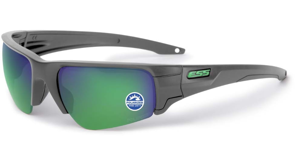 ESS Craftsman Crowbar Sunglasses, Carbon Gray Frame, Mirrored Brass Lens, Medium/Small, EE9019-20