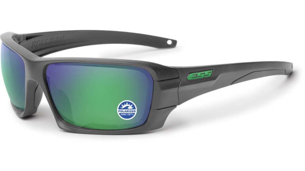 ESS Craftsman Rollbar Sunglasses, Carbon Gray Frame, Mirrored Brass Lens, Medium/Large, EE9018-19