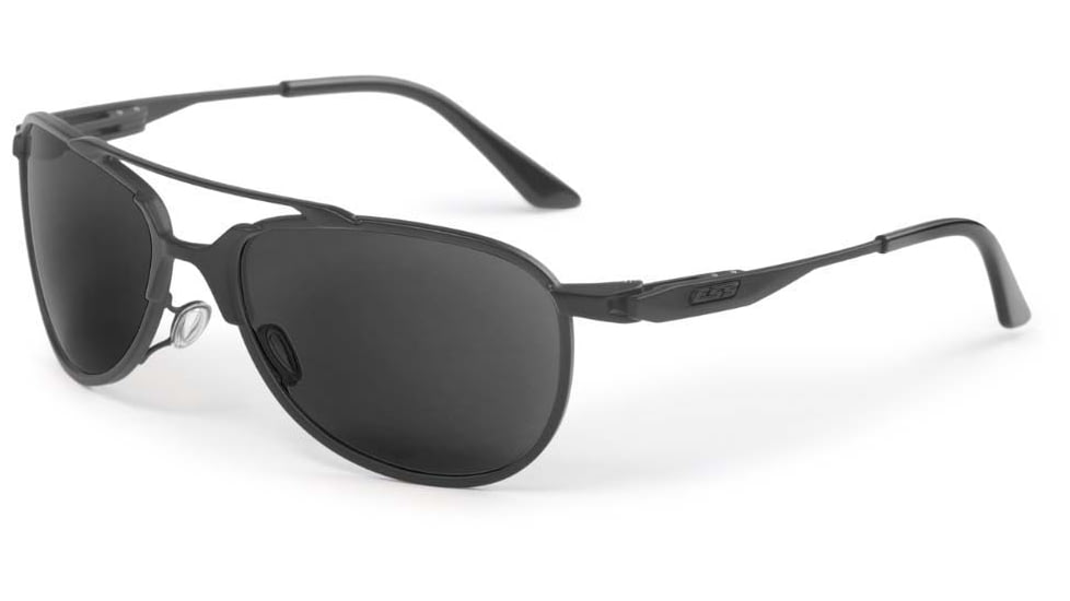 ESS inVINCEible Aviator Sunglasses, Black/Smoke Gray, Medium, EE4062-01