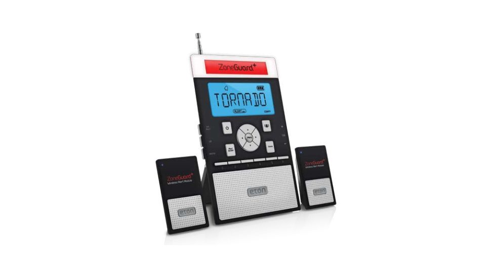 Eton Zoneguard Weather Alert Clock Radio, Black NZG200B