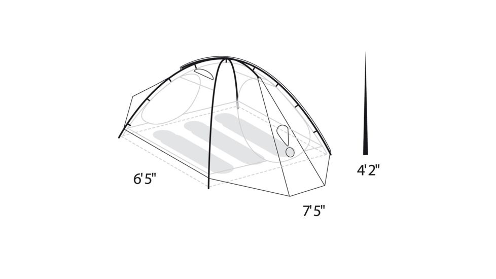 Eureka Mountain Pass 3XTE 3 Person Tent, 3 Season 2629055