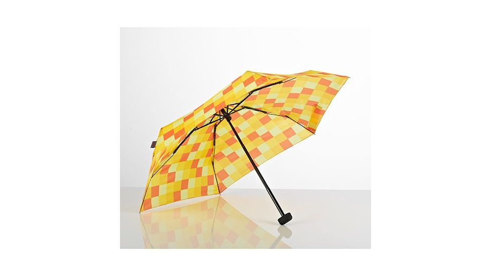 EuroSCHIRM Dainty Umbrella, Yellow Squares, Yellow, 2 Year MFG Warranty, ESC-06588