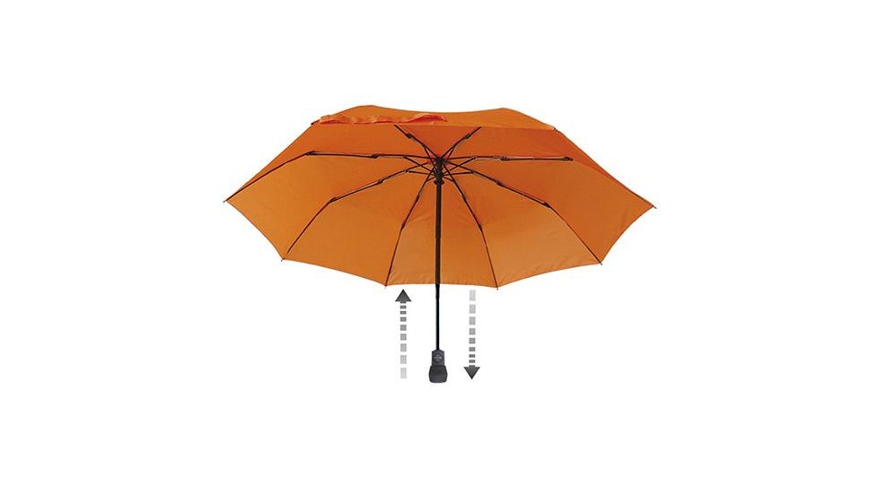 EuroSCHIRM Light Trek Automatic Umbrella, Orange, Orange, 2 Year MFG Warranty, ESC-04591