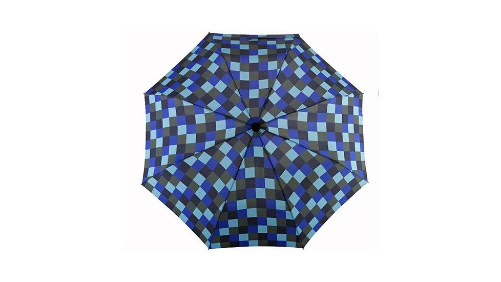 EuroSCHIRM Telescope Handsfree Umbrella, Blue Squares, Blue Squares, 2 Year MFG Warranty, ESC-06472