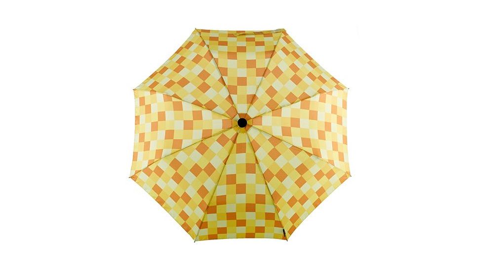 EuroSCHIRM Telescope Handsfree Umbrella, Yellow Squares, Yellow, 2 Year MFG Warranty, ESC-06489