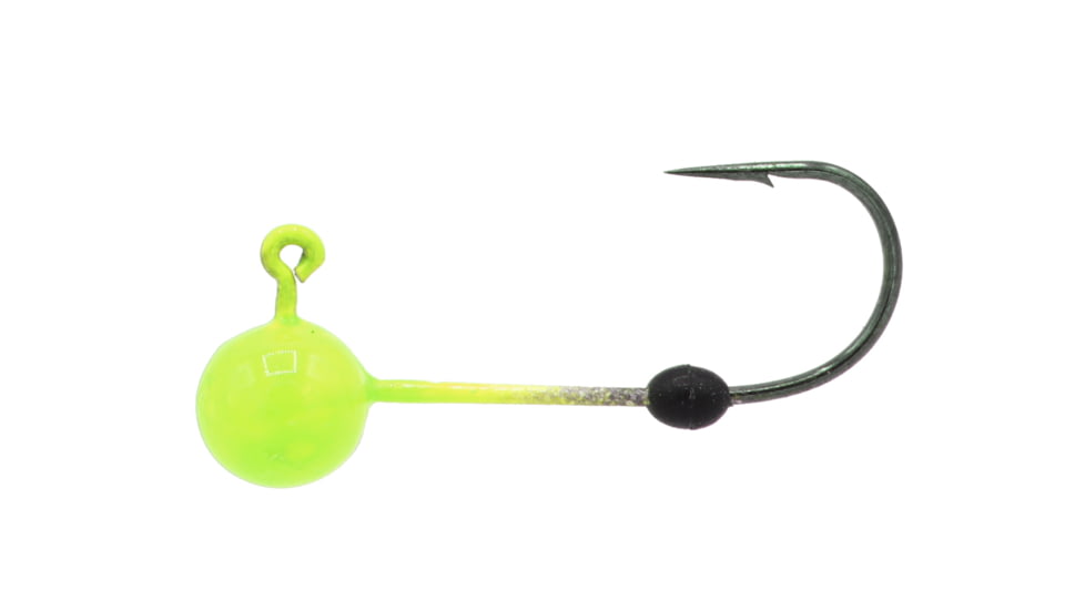 Eurotackle Micro Finesse Premium Tungsten Head 1/8oz Number 4 -Chartreuse, 3/Pack, 627