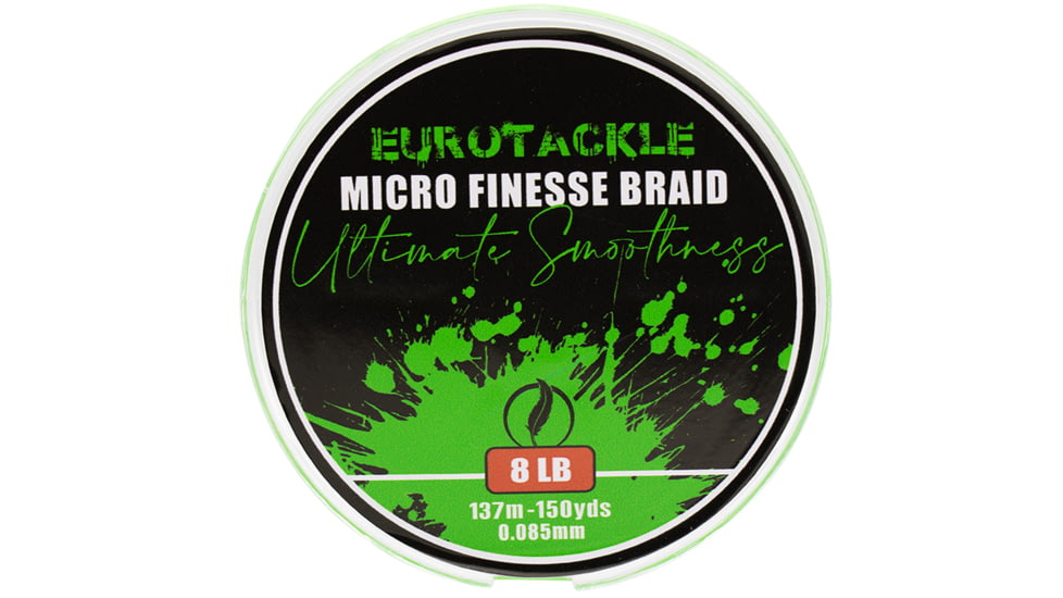 Eurotackle Micro Finesse Ultimate Smoothness Braid 8Lbs - 165Yds, 301103
