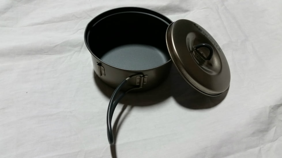 Evernew Titanium Non Stick Pot w/Handle - 0.6L