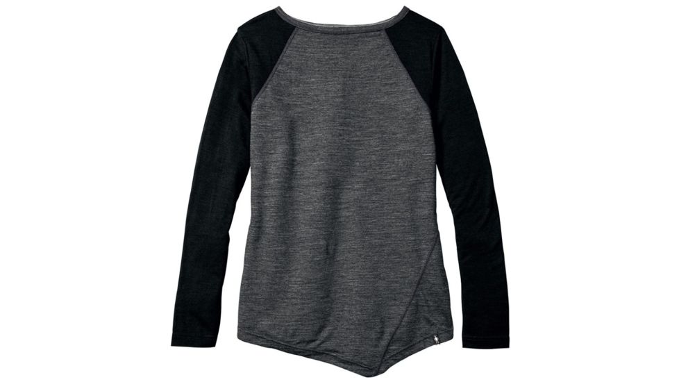 Smartwool Everyday Exploration Long Sleeve Tee-Women's, Charcoal, Small, SW016213003-S