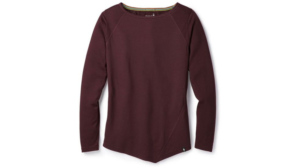 Smartwool Everyday Exploration Long Sleeve Tee-Women's, Fig Heather, Small, SW016213A24-S