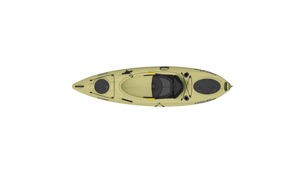 Evoke Paddle Sports Conquer 100 Fishing Kayak-Sand