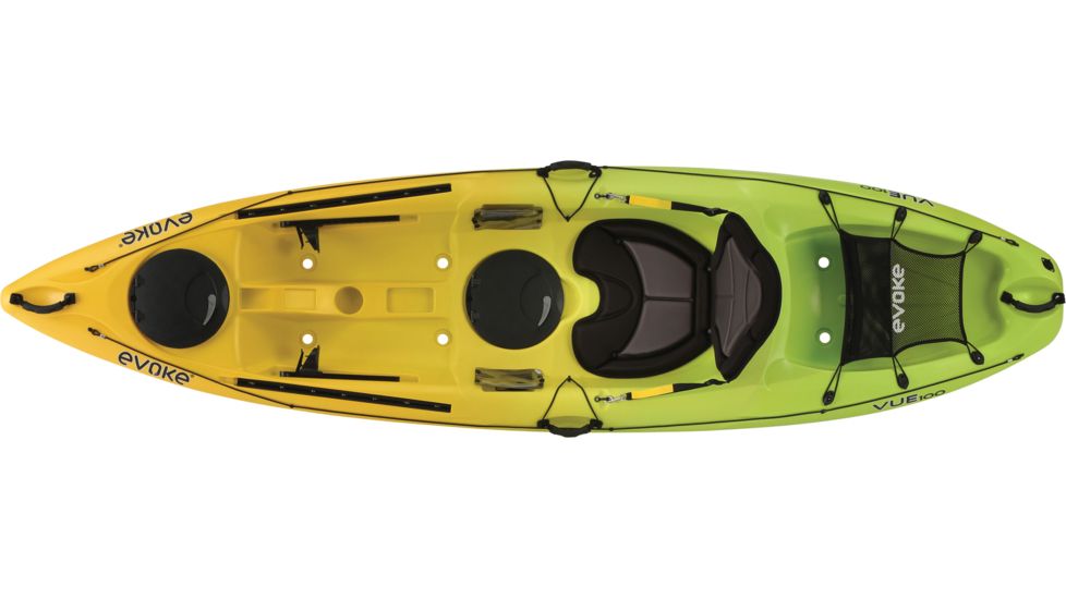 Evoke Paddle Sports Vue 100 Sit On Kayak-Lemon Lime