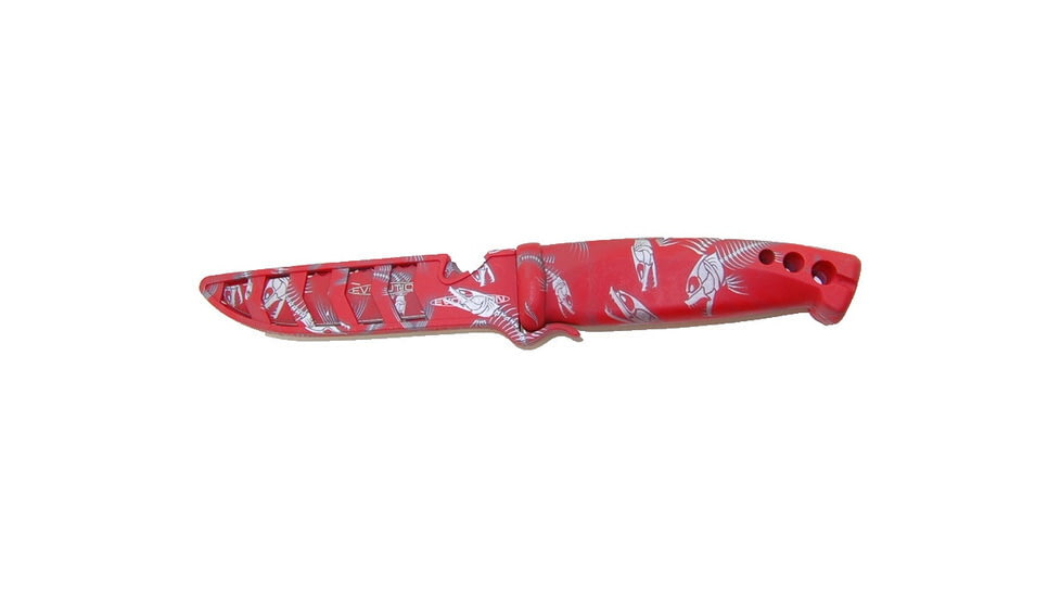 Evolution 4in Bait Knife-Red Reaper, EV-BK4018