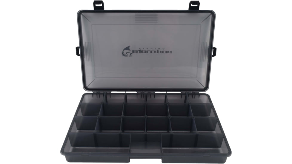 Evolution Outdoor 3700 4-Latch Waterproof Tackle Tray, Black, 31026-EV