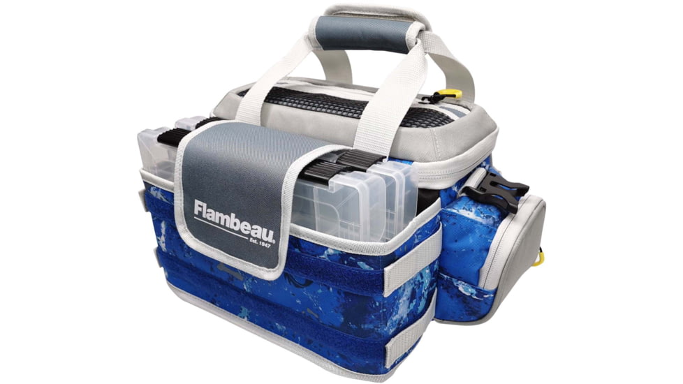 Evolution Outdoor 4007 Pro-Angler Zerust Tackle Bag, Includes 3 Trays, Kinetic Blue, FL30000