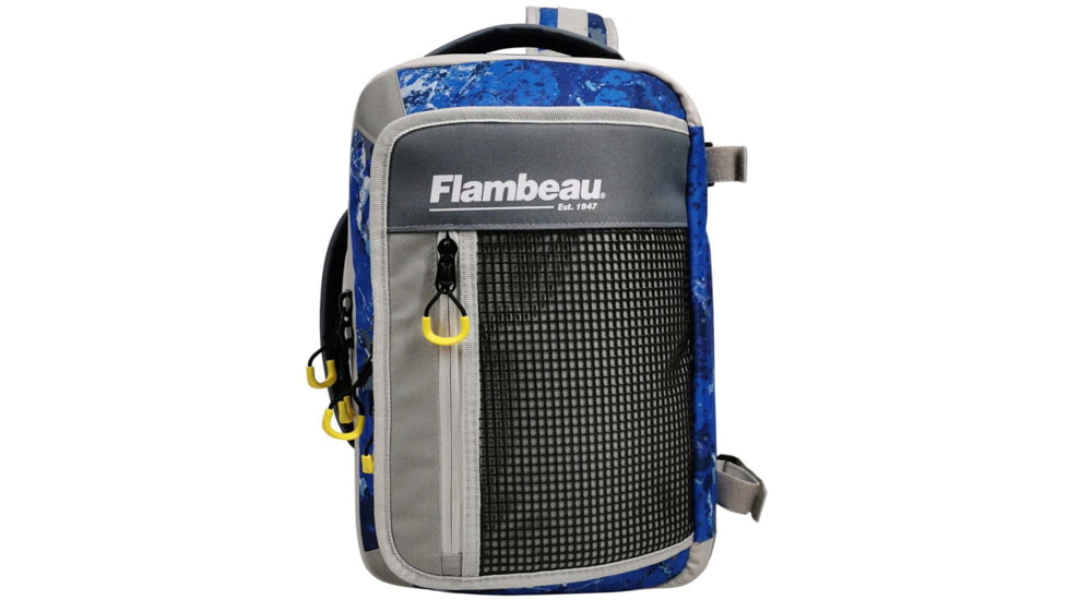 Evolution Outdoor 5007 Pro-Angler Zerust Sling Pack, Includes 3 Trays, Kinetic Blue, FL30003