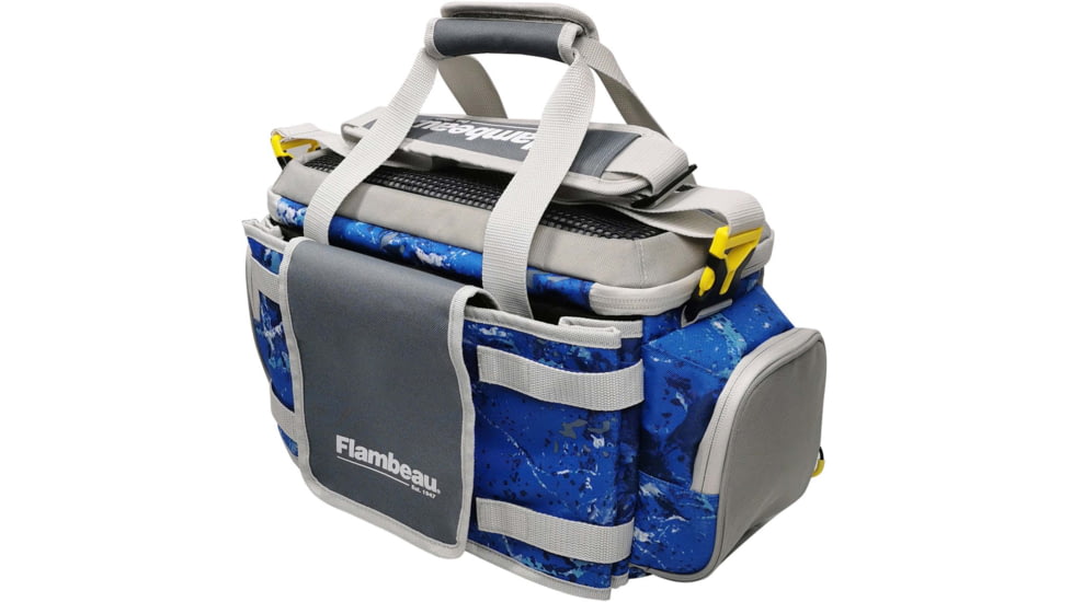 Evolution Outdoor 5007 Pro-Angler Zerust Tackle Bag, Includes 3 Trays, Kinetic Blue, FL30001