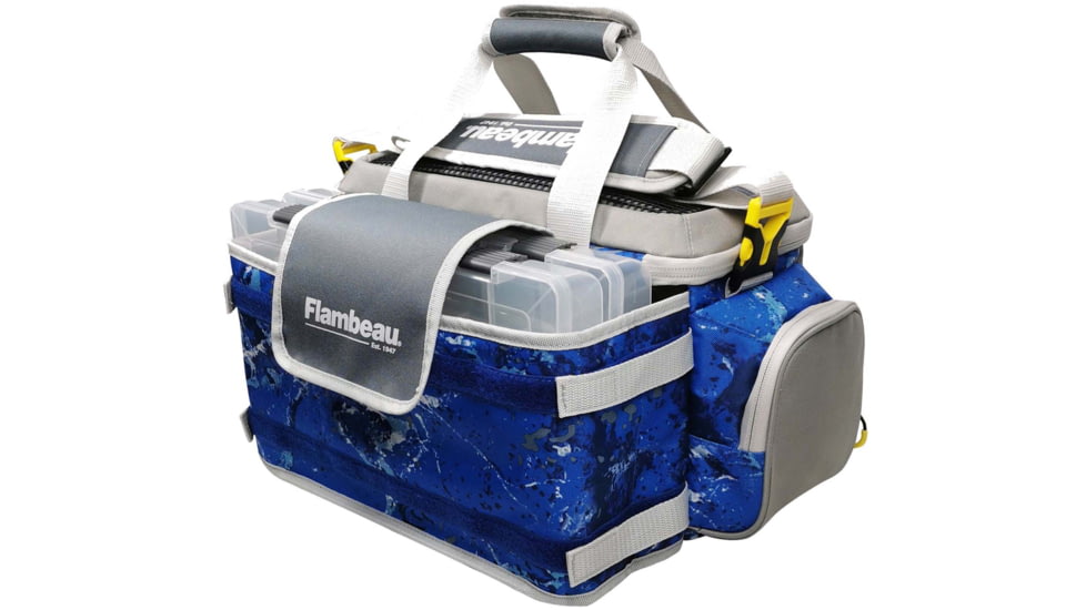 Evolution Outdoor 5007 Pro-Angler Zerust Tackle Bag, Includes 3 Trays, Kinetic Blue, FL30001