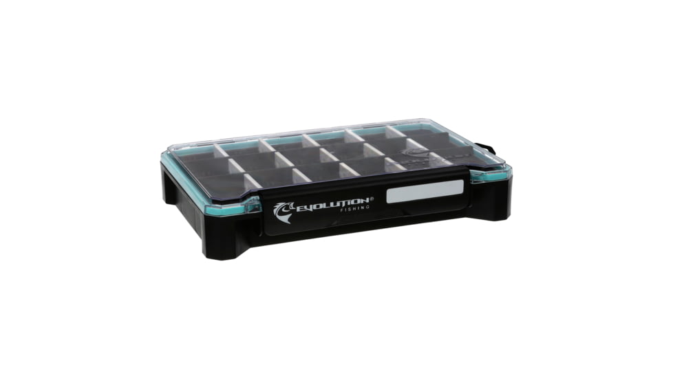 Evolution Outdoor Ballistix 3.6 Tray, Black clear, 3600 sz tackle tray, BLX36