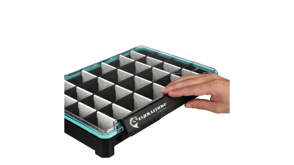Evolution Outdoor Ballistix 3.7 Tray, Black clear, 3700 sz tackle tray, BLX37