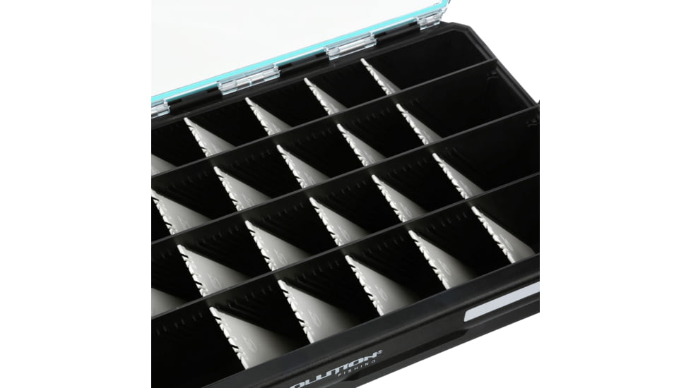 Evolution Outdoor Ballistix Hangr 3.7D, Black clear, 3700 sz tackle tray, BLXHGR37