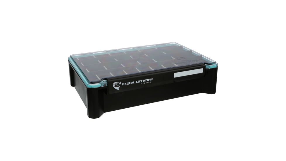 Evolution Outdoor Ballistix Hangr 3.7D, Black clear, 3700 sz tackle tray, BLXHGR37