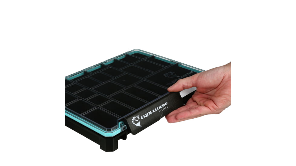 Evolution Outdoor Ballistix Terminal Tray, Black clear, 3700 sz tackle tray, BLXTERM