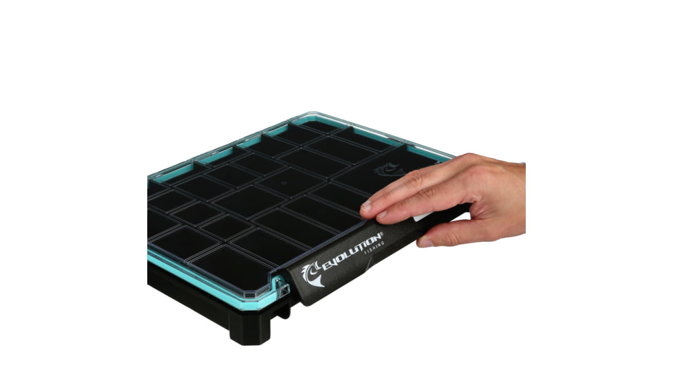 Evolution Outdoor Ballistix Terminal Tray, Black clear, 3700 sz tackle tray, BLXTERM