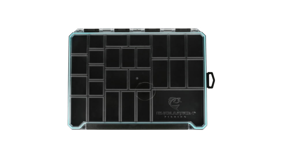 Evolution Outdoor Ballistix Terminal Tray, Black clear, 3700 sz tackle tray, BLXTERM