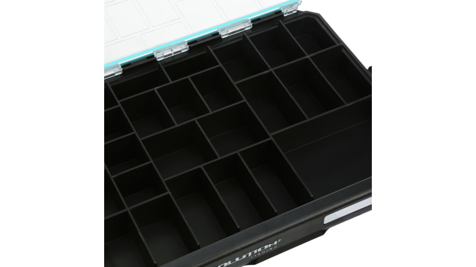 Evolution Outdoor Ballistix Terminal Tray, Black clear, 3700 sz tackle tray, BLXTERM