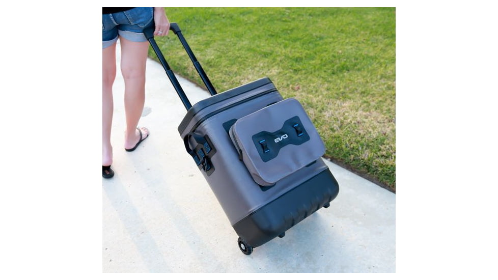 Evolution Outdoor Design EVO Leak Proof Rolling Cooler, Gray/Black, 25qt, 25001-EV