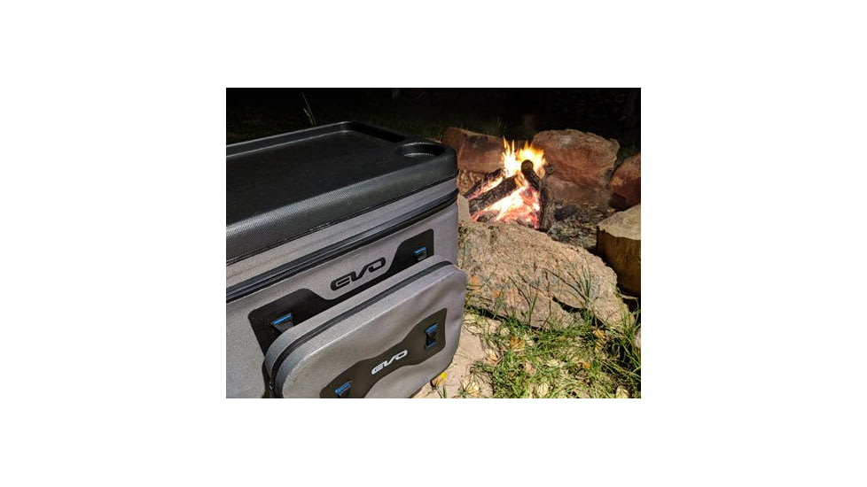 Evolution Outdoor Design EVO Leak Proof Rolling Cooler, Gray/Black, 50qt, 25000-EV
