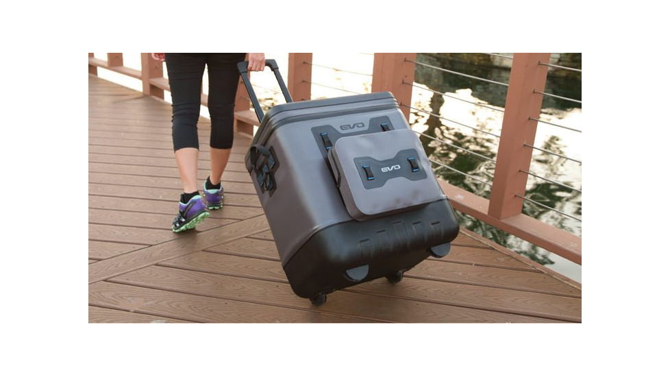Evolution Outdoor Design EVO Leak Proof Rolling Cooler, Gray/Black, 50qt, 25000-EV