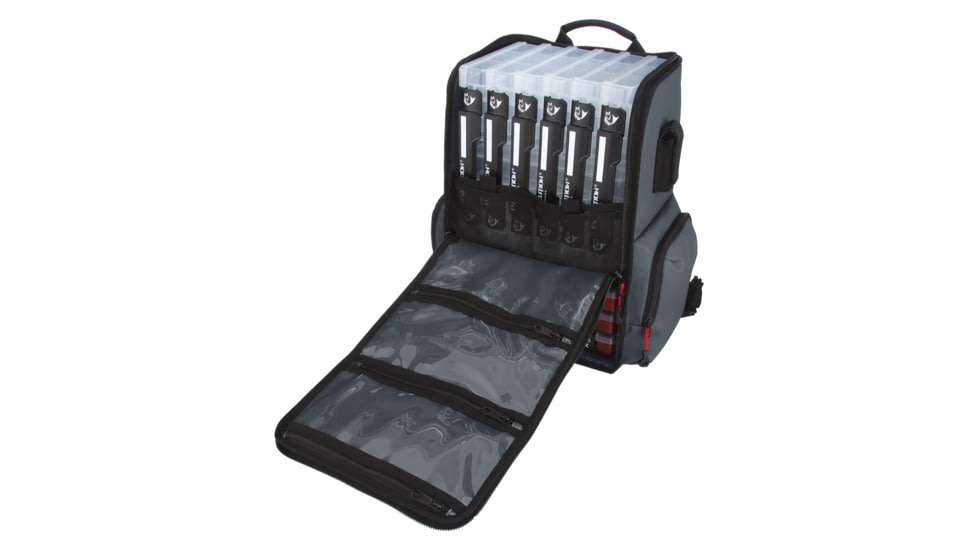 Evolution Outdoor Largemouth 3.0 Tackle Backpack, Grey, Large, 34034-EV