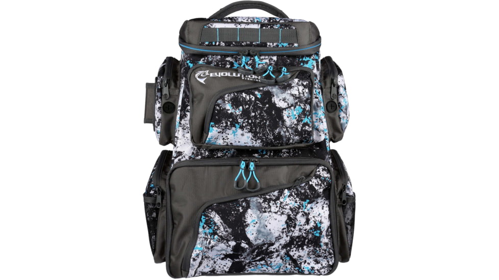 Evolution Outdoor Largemouth 3600 Tackle Backpack, Includes 3 Trays, Quartz Blue, 34010-EV