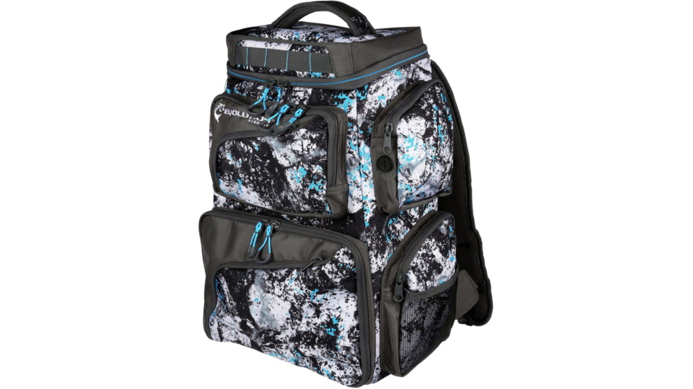 Evolution Outdoor Largemouth 3600 Tackle Backpack, Includes 3 Trays, Quartz Blue, 34010-EV