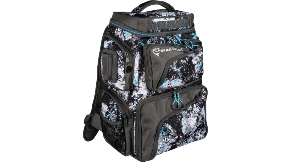 Evolution Outdoor Largemouth 3600 Tackle Backpack, Includes 3 Trays, Quartz Blue, 34010-EV